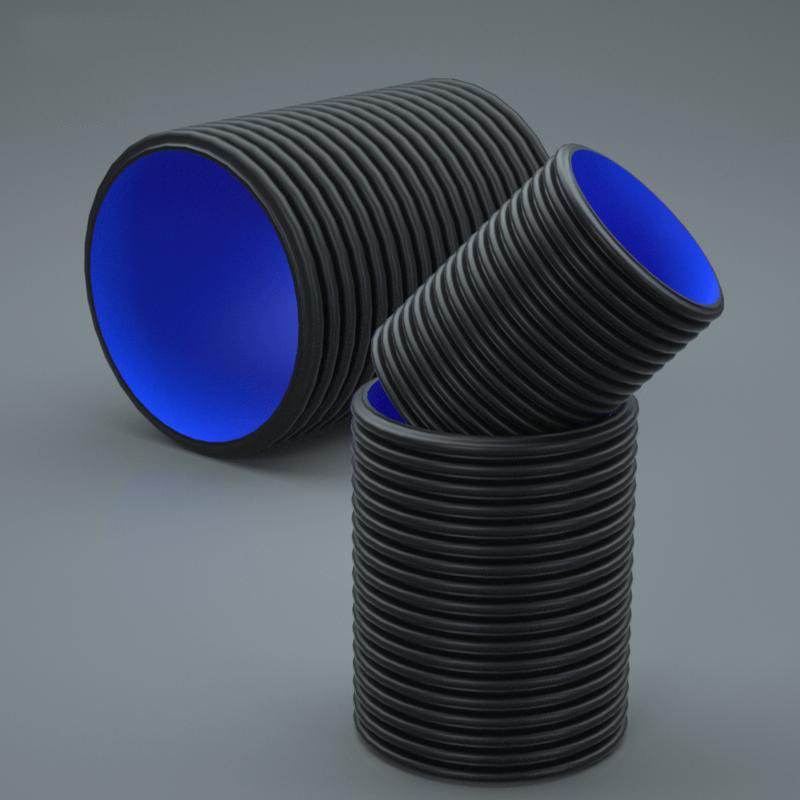 Двустенная гофрированная труба HDPE