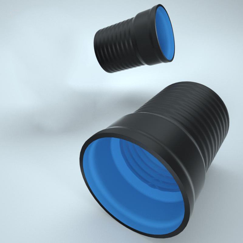 HDPE three-wall corrugated pipe